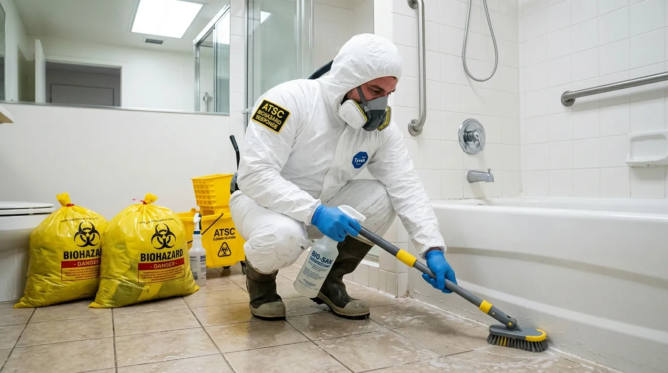 Decontamination equipment deployed for Blood Cleanup in Anthony